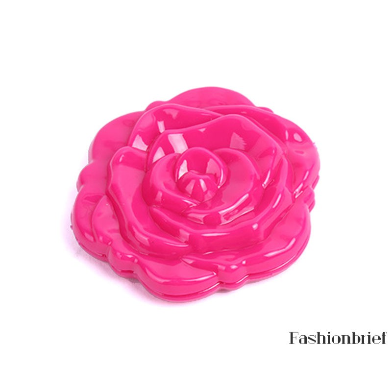 Gương trang điểm mini hai mặt hình hoa hồng phong cách retro xinh xắn