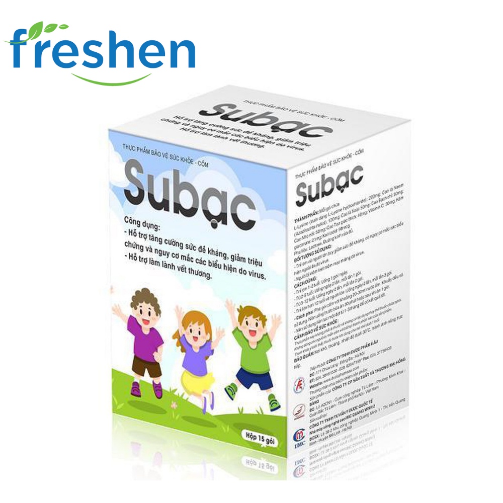 Cốm Su bạc - tăng cường sức đề kháng cho trẻ, tăng miễn dịch cho bé từ lysine, cao lá xoài, vitamin C