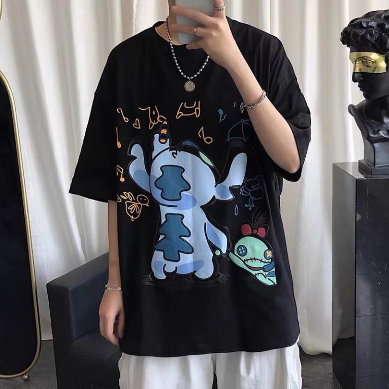 Áo thun tay lỡ unisex form rộng Kaws VẼ TRANH nam nữ phong cách ulzzang Wind , '