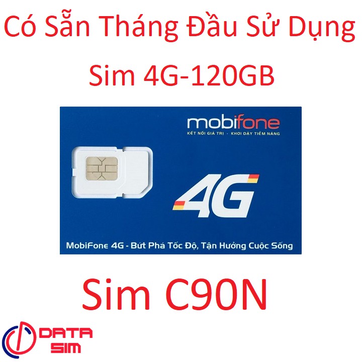 Sim 4G C90N MOBIFONE MỖI NGÀY 4GB 1000 PHÚT NỘI MẠNG 50 PHÚT LIÊN MẠNG CÓ SẴN THÁNG ĐẦU