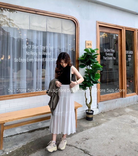 Chân váy voan 2 lớp 2 tầng CV111 SUSTORE