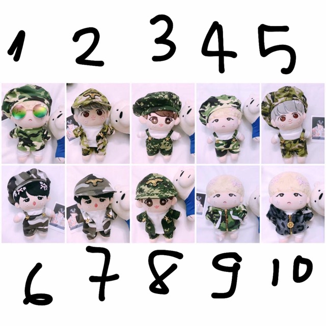 [ SET LÍNH CHO DOLL 20cm ]