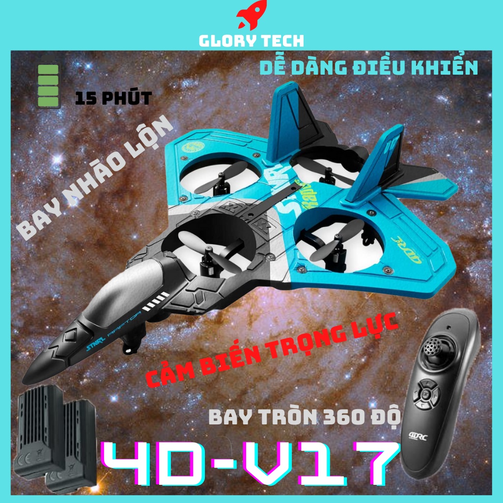 Máy bay trực thăng điều khiển từ xa - Máy bay không người lái cho bé , Cảm biến chống va chạm , Bay nhào lộn xoay 360 độ