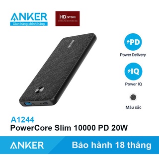 Sạc Dự Phòng ANKER PowerCore III Sence 10000 Sạc nhanh PD 18W - Mã A1231