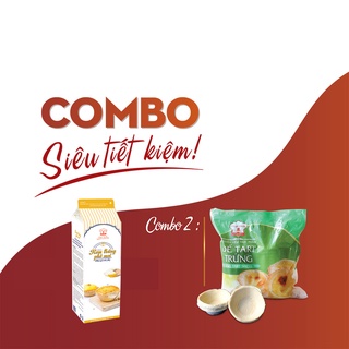 Combo đế bánh tart trứng và kem phô mai