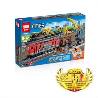 Non LeGo - mô hình Tàu Hỏa Trọng Tải Điều Khiển Từ Xa Quà Cho Các Bé Trai -Mà số lepin 02009 (lego 60052）