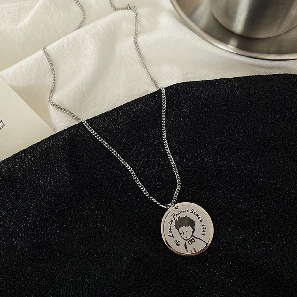 vòng cổ Dài Mặt Tròn Thời Trang Cho Cặp Đôi