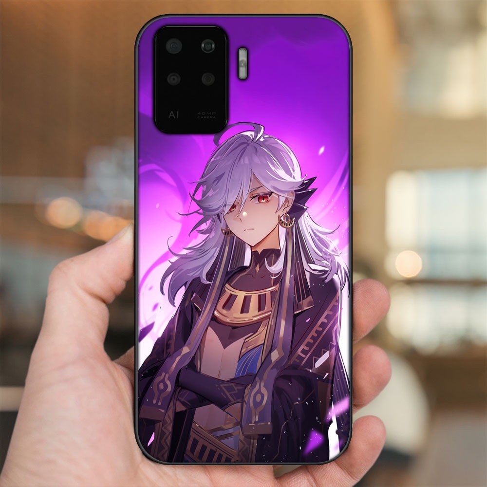 Ốp lưng Oppo A94 viền đen in hình Cyno Genshin Impact