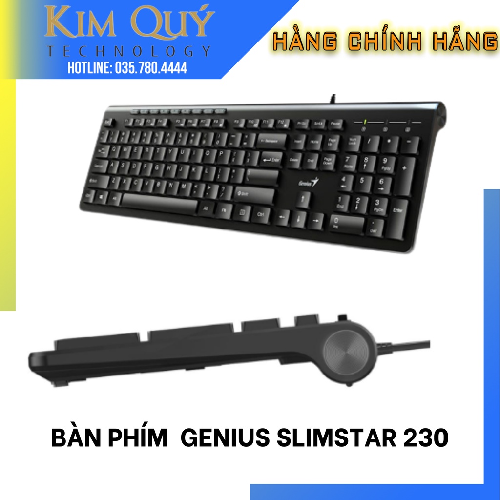 Bàn phím  Genius Slimstar 230  CHÍNH HÃNG BẢO HÀNH 12 THÁNG