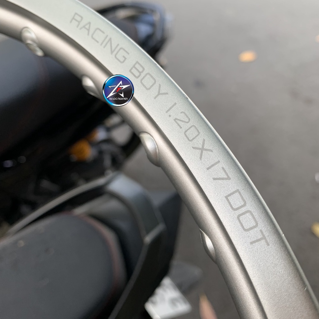NIỀNG RACINGBOY CHÍNH HÃNG 1.2 ĐEN/BẠC (GIÁ 1 CÁI)