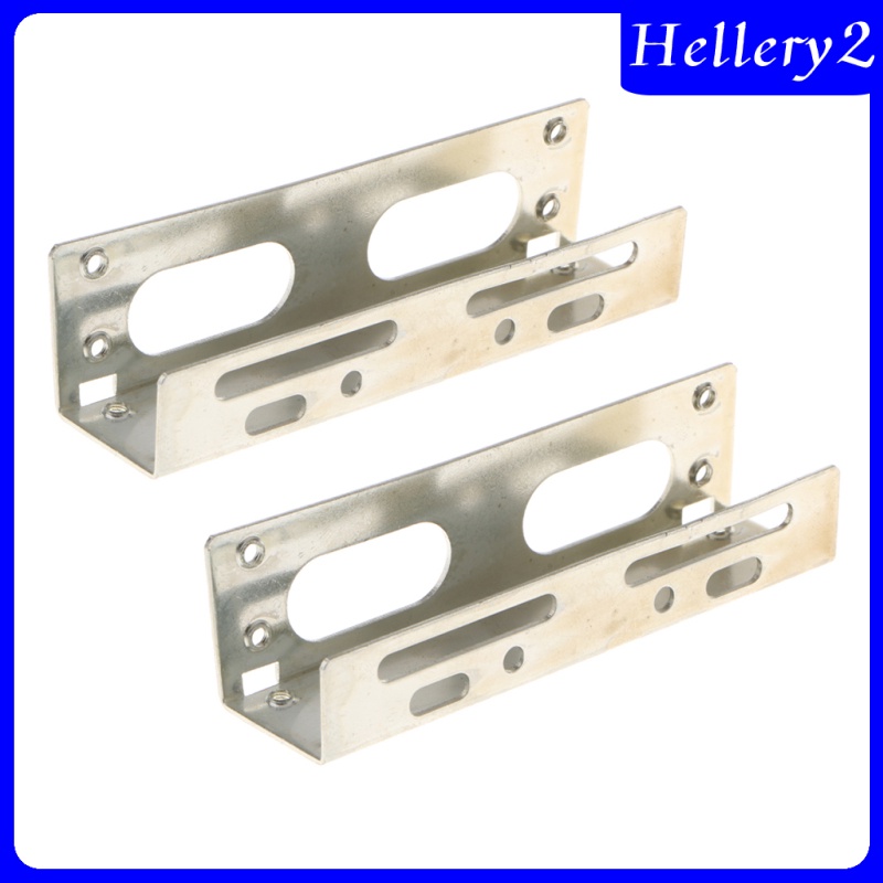 [HELLERY2] 3.5&quot; to 5.25&quot; Bay Hard Disk Drive HDD Mounting Bracket Adapter Kit for PC