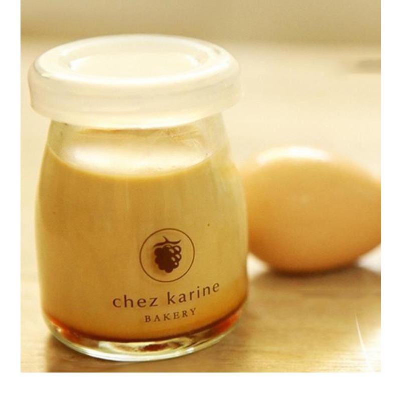 Bộ 12 Cốc Làm Sữa Chua Thủy Tinh Họa Tiết Đáng Yêu - BX1425