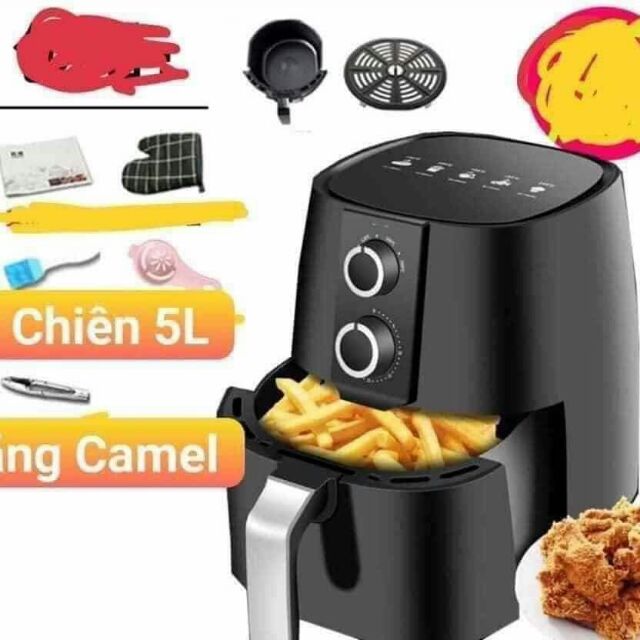 NỒI CHIÊN KHÔNG DẦU CAMEL 5L