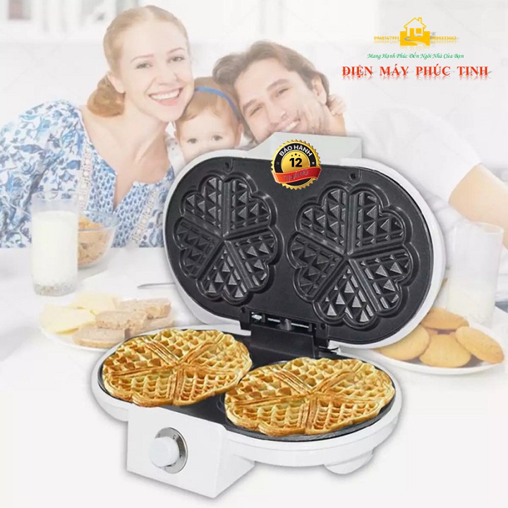 Máy Làm Bánh Waffle, Bông Lan Sokany Đôi