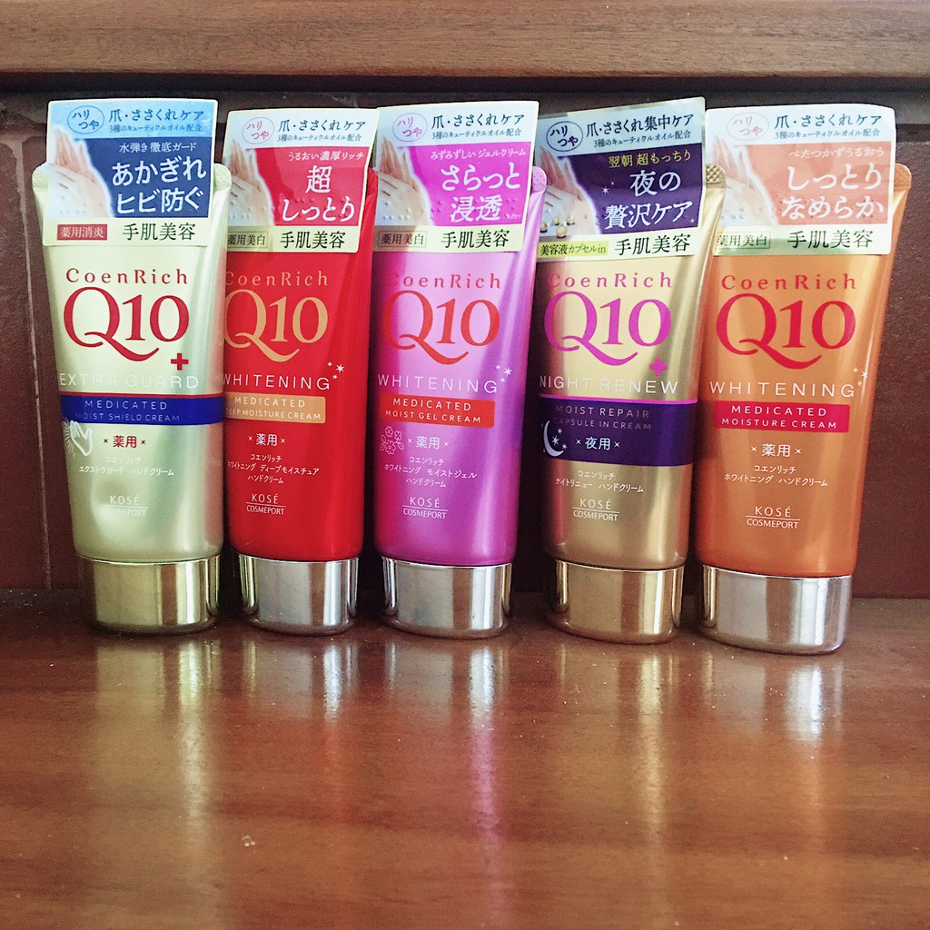 Kem dưỡng tay Q10 Nhật Bản đủ 5 màu