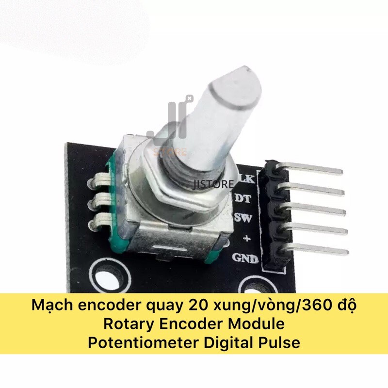 Mạch điều khiển góc quay rotary encoder 360 độ KY-040 nguồn cấp 5VDC