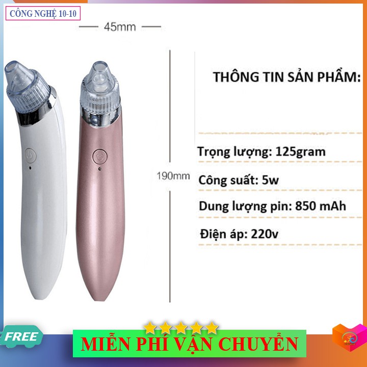 Máy Hút Mụn RT8080,8030 Siêu Sạch Với 5 Cấp Độ Làm Căn Da Xóa Nếp Nhăn - 92tien | BigBuy360 - bigbuy360.vn