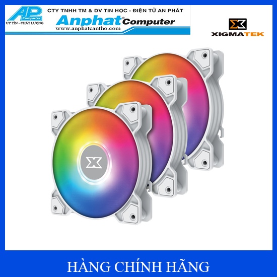 Bộ 3 quạt tản nhiệt Fan case Xigmatek Starz X20A Artic - Hàng Chính Hãng - Bảo hành 12 tháng