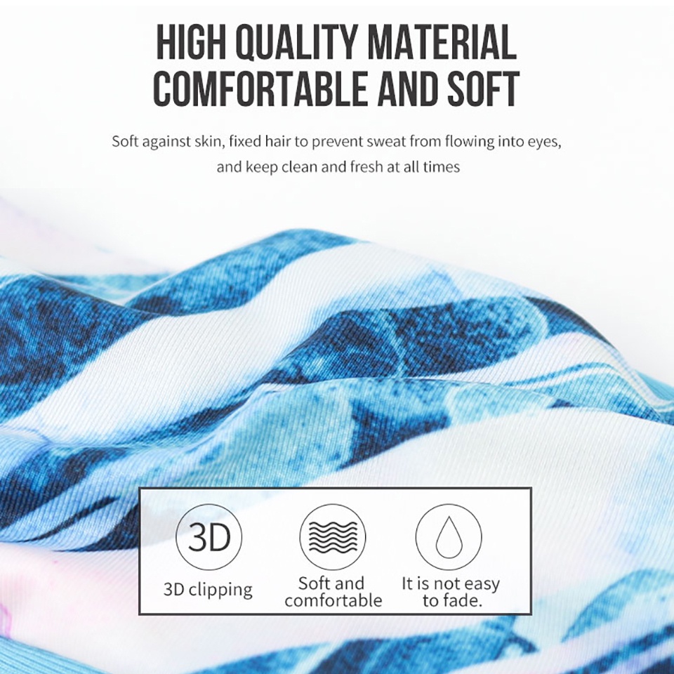 Băng đô DAYSELECT bản rộng co giãn phong cách boho dùng khi tập yoga/chạy bộ cho nữ