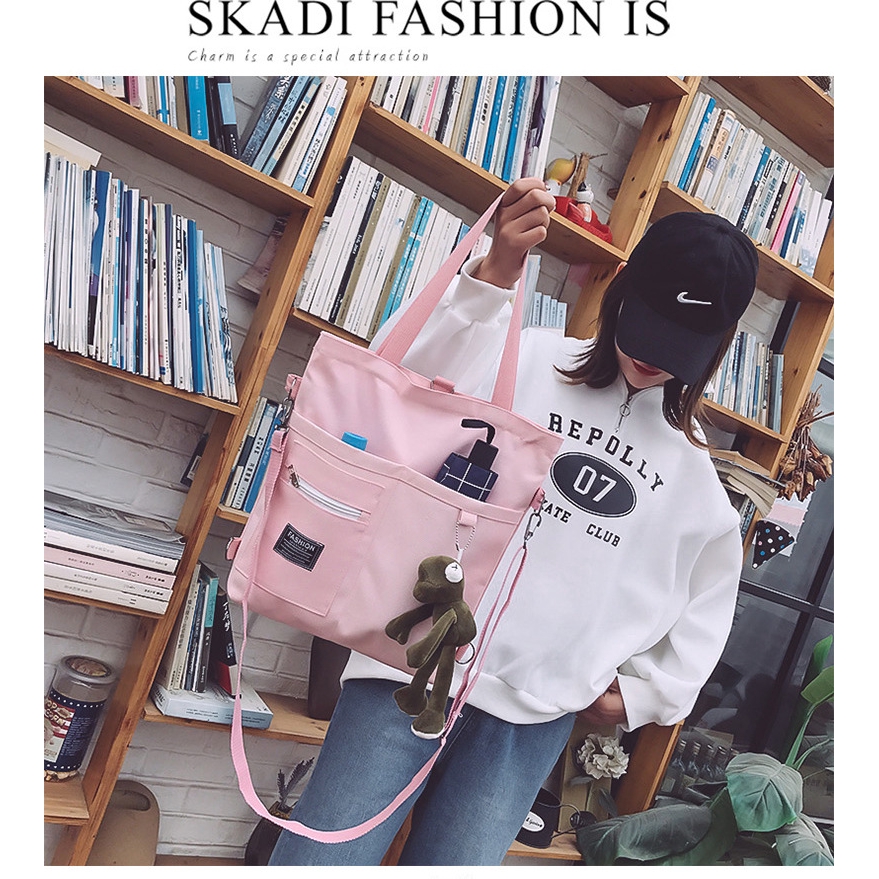 Túi Xách Nữ Vải Canvas Cỡ Lớn Thời Trang Hàn Quốc Xinh Xắn