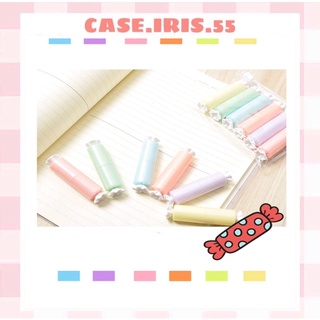 Set 6 bút dạ quang mini viên kẹo