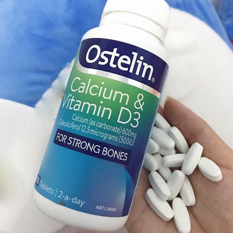 [Chính Hãng][Hàng Bay] Canxi bầu Ostelin Vitamin D & Calcium 130 viên bổ sung vitamin, canxi cho bà bầu - Nhập khẩu Úc