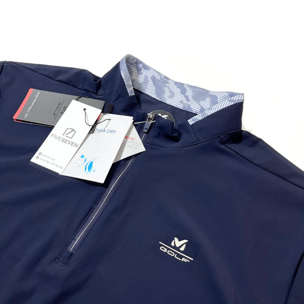 Áo thun nam dòng Golf Milet Stretch cổ trụ vải có 1000 lỗ thoáng