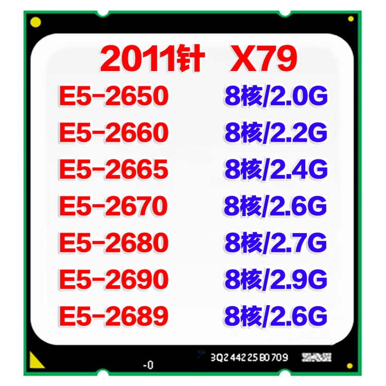 E5-2650 2660 2665 2670 2689 2680 2690 2658 2650L CPU 8 NhânCPU | WebRaoVat - webraovat.net.vn