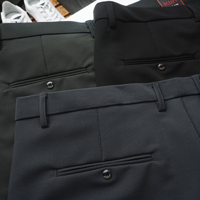 Quần short lửng tây âu lưng cứng nam vải mịn co giãn Bigsize < 120kg