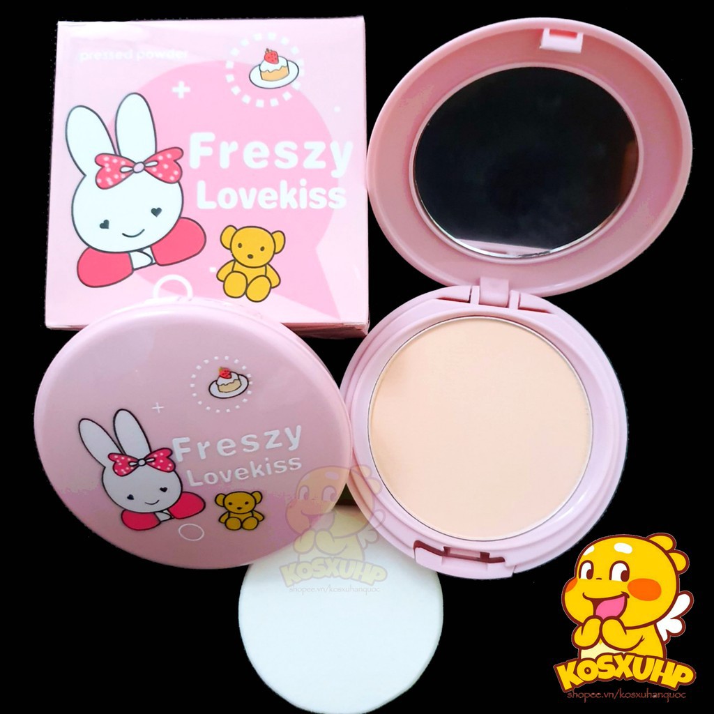 ( XẢ KHO ) Phấn Phủ Kiềm Dầu Freszy Lovekiss Lovely Rabbit Soft Satin Powder | BigBuy360 - bigbuy360.vn
