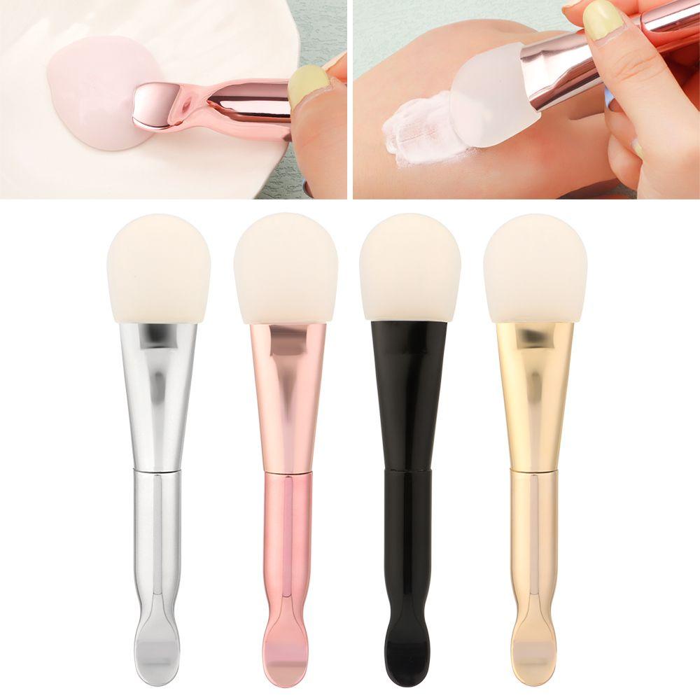 Cọ Silicone Hai Đầu Dùng Mát Xa Tẩy Trang Chăm Sóc Da Mặt Nhiều Màu Sắc