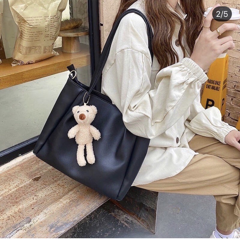 [TẶNG MÓC GẤU]-TÚI TOTE DA ĐEO CHÉO HÀN QUỐC HANNA | BigBuy360 - bigbuy360.vn