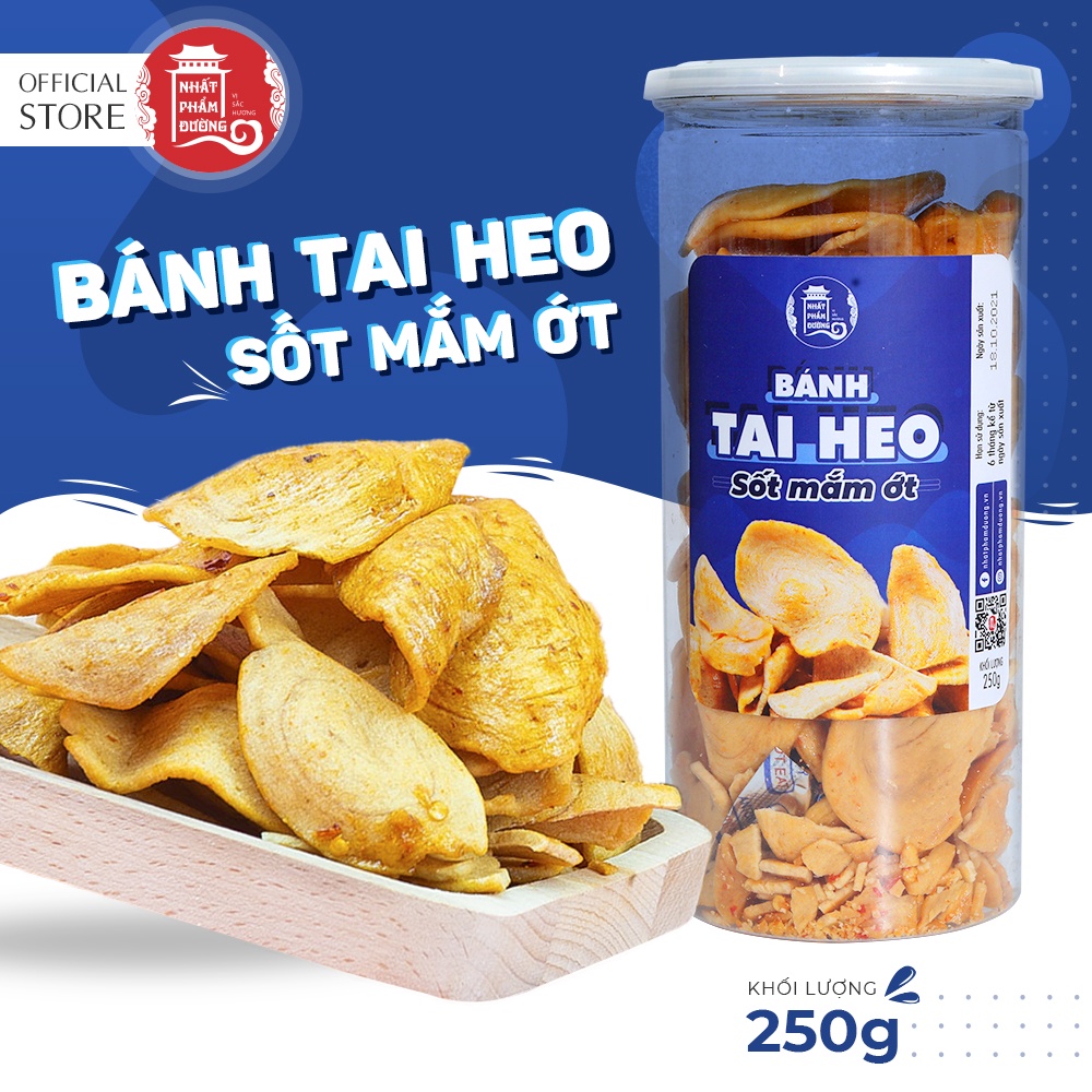 Bánh tai heo mắm ớt 250g Nhất Phẩm Đường đồ ăn vặt tuổi thơ