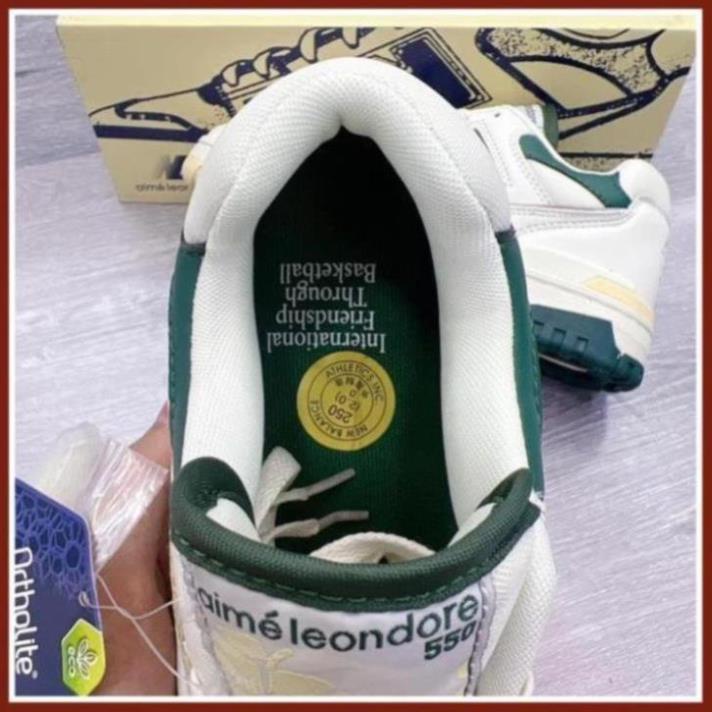 Giày New Balance 550 Green Yellow, Giày New NB crt300 574 trắng kem vàng full box ✂ 👣