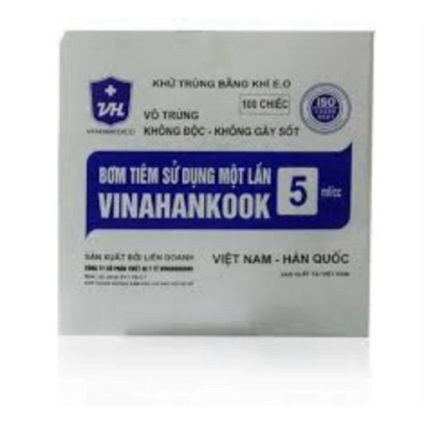 1 hộp Kim tiêm y tế 5cc 100c dùng trong spa thẫm mỹ viện lấy máu prp