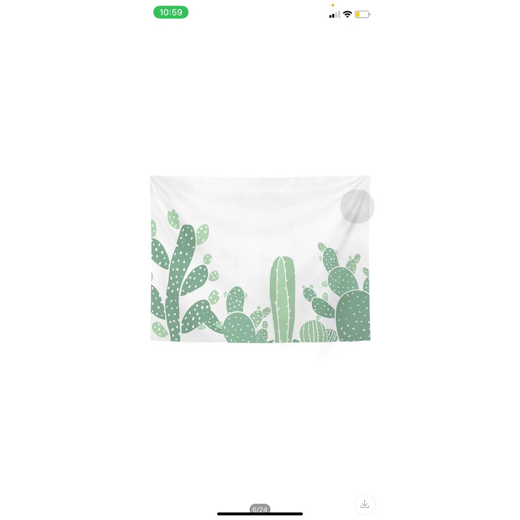 [GIÁ SỈ] Tấm thảm vải treo tường vẽ hình cây xương rồng trang trí phông nền cho nhà cửa