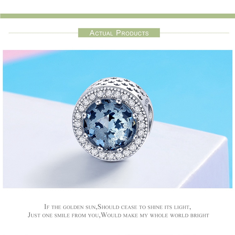 Hạt charm Bamoer xi bạc 925 đính đá sang trọng | BigBuy360 - bigbuy360.vn