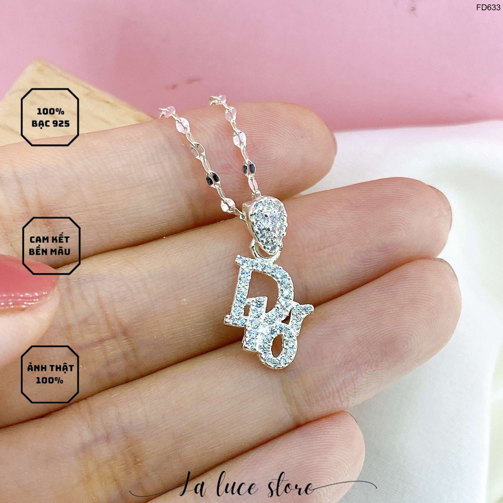Dây chuyền/Vòng cổ bạc S999 La Luce - Mặt chữ D I O R Dành cho Nữ FD633