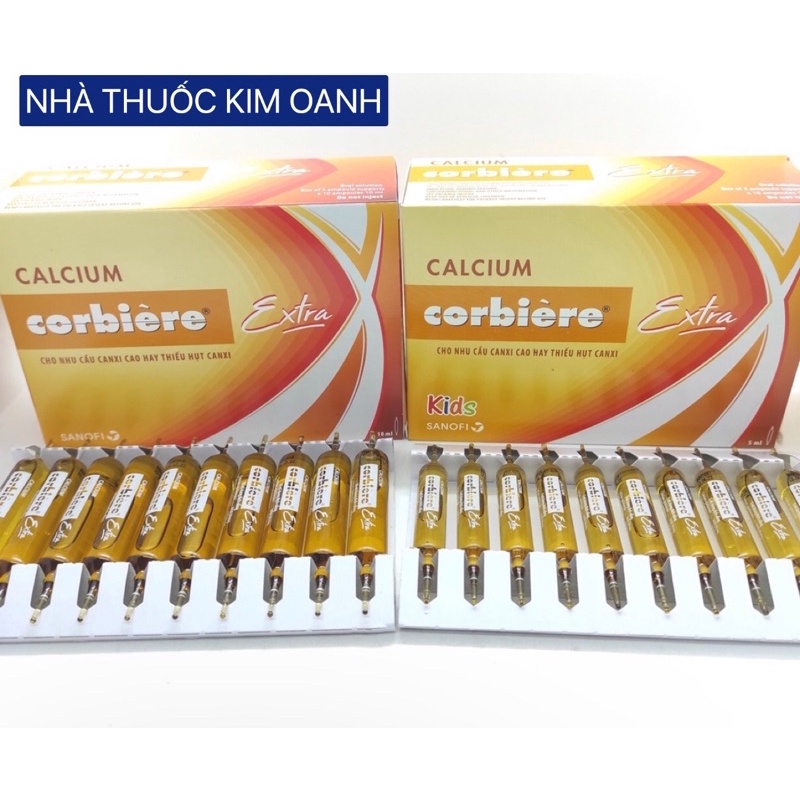 Calcium corbiere Người lớn và trẻ em, hỗ trợ thiếu hụt calxi