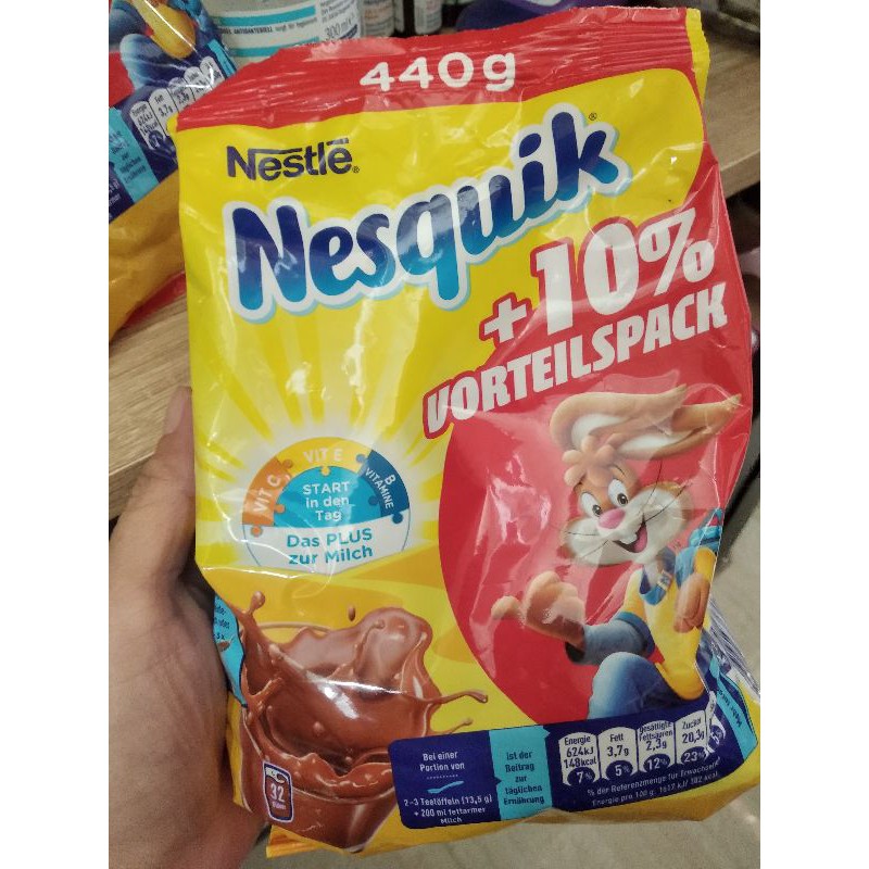 Bột cacao đức nestle nesquik 440gr