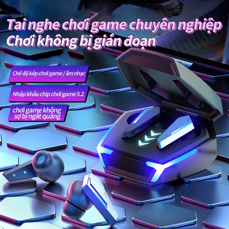 Tai nghe Bluetooth chống ồn M10 chơi game di động tai nghe không dây in-ear thời lượng pin lâu dài nghe gọi sắc nét