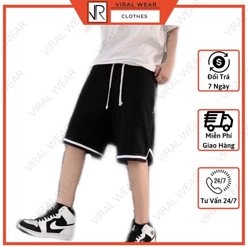 Quần Đùi Nam Thể Thao Hàn Quốc, Quần Bóng Rổ Chất Liệu Poly Viral Wear