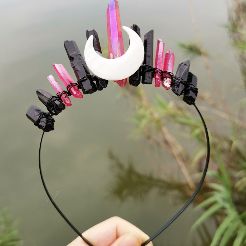 Flgo Vương Miện Cài Tóc Đính Pha Lê Màu Sắc Tương Phản Dành Cho Cô Dâu