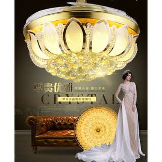 Quạt trần đèn trang trí phong cách Bắc Âu hiện đại Phòng khách