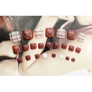 Bộ 24 Móng Chân Giả Mẫu 15