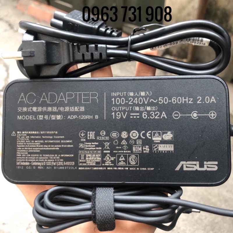 Sạc Laptop Asus 19v-6.32a bản gốc