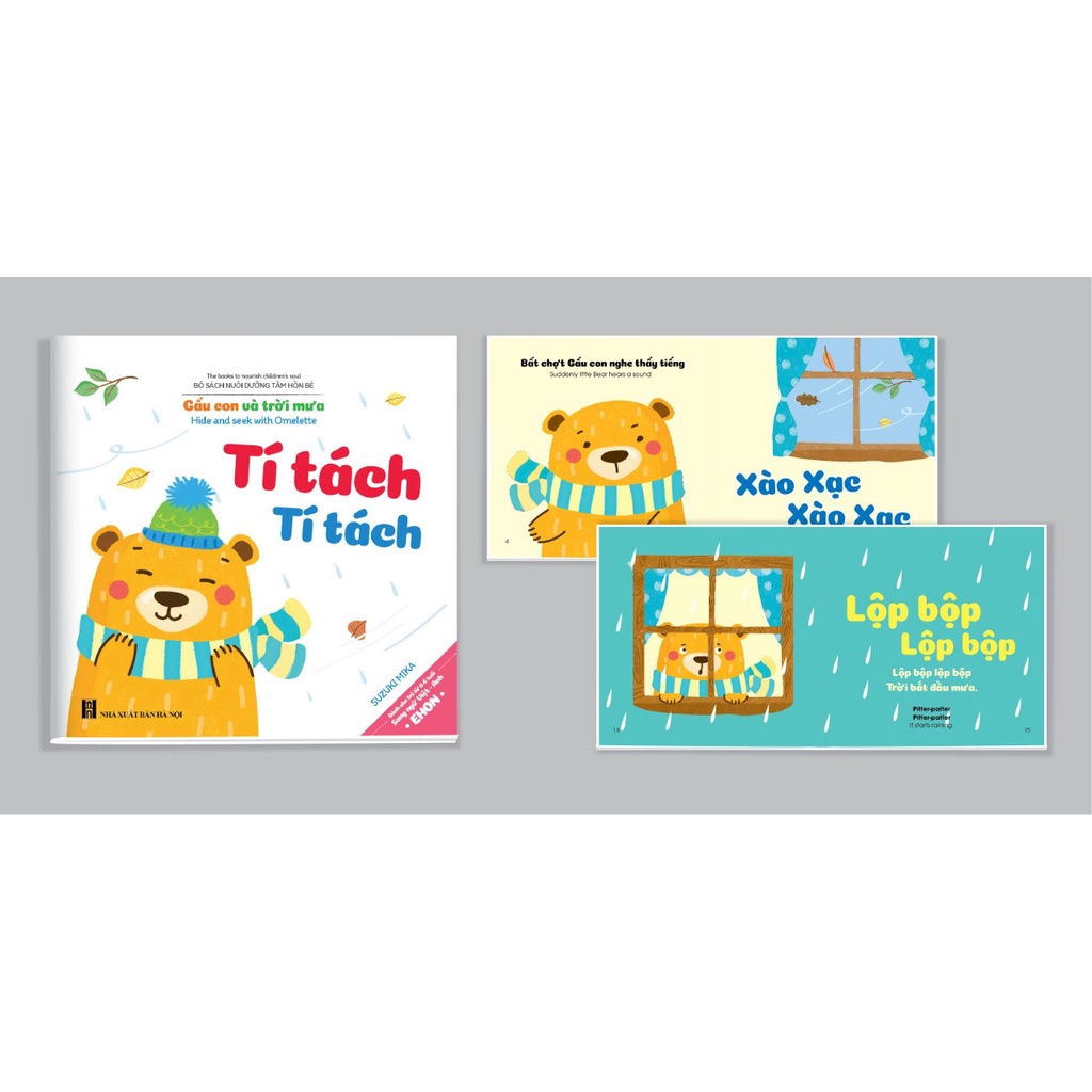 Sách - Bộ Ehon Nuôi Dưỡng Tâm Hồn Bé - Song Ngữ Anh Việt Có File Quét Mã QR Code