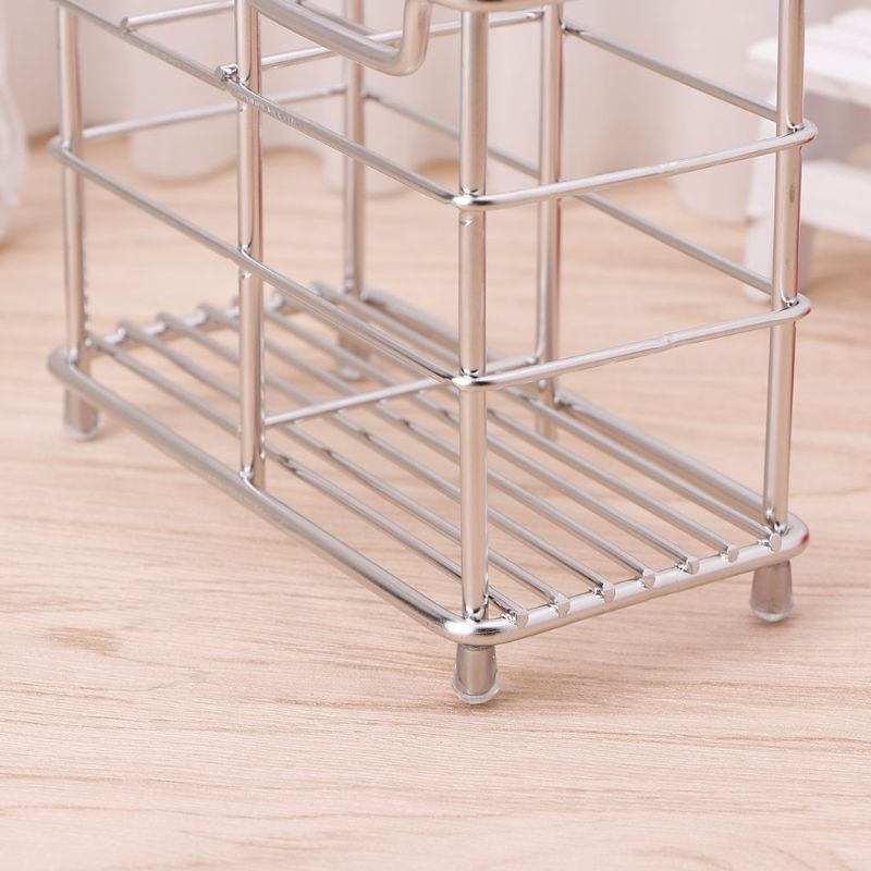 Giá Đỡ Bàn Chải Và Kem Đánh Răng Bằng Thép Không Gỉ Tiện Lợi Cho Nhà Tắm/ Nhà Bếp