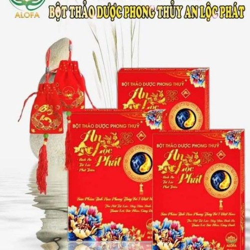 (DATE mới )1 HỘP BỘT PHONGTHỦY TÀI LỘC  ALOFA 40gói ( tặng túi đỏ may mắn) | BigBuy360 - bigbuy360.vn