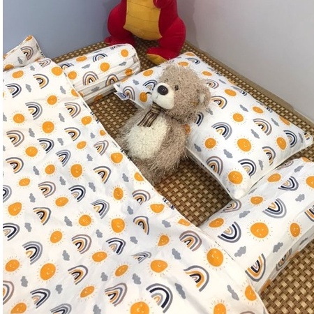 Gối trẻ em 30x50 DREAMHOME, vỏ gối cho bé cotton 100% thấm hút mồ hôi tốt, khóa kéo chỉnh độ cao gối, nằm được 2 mặt